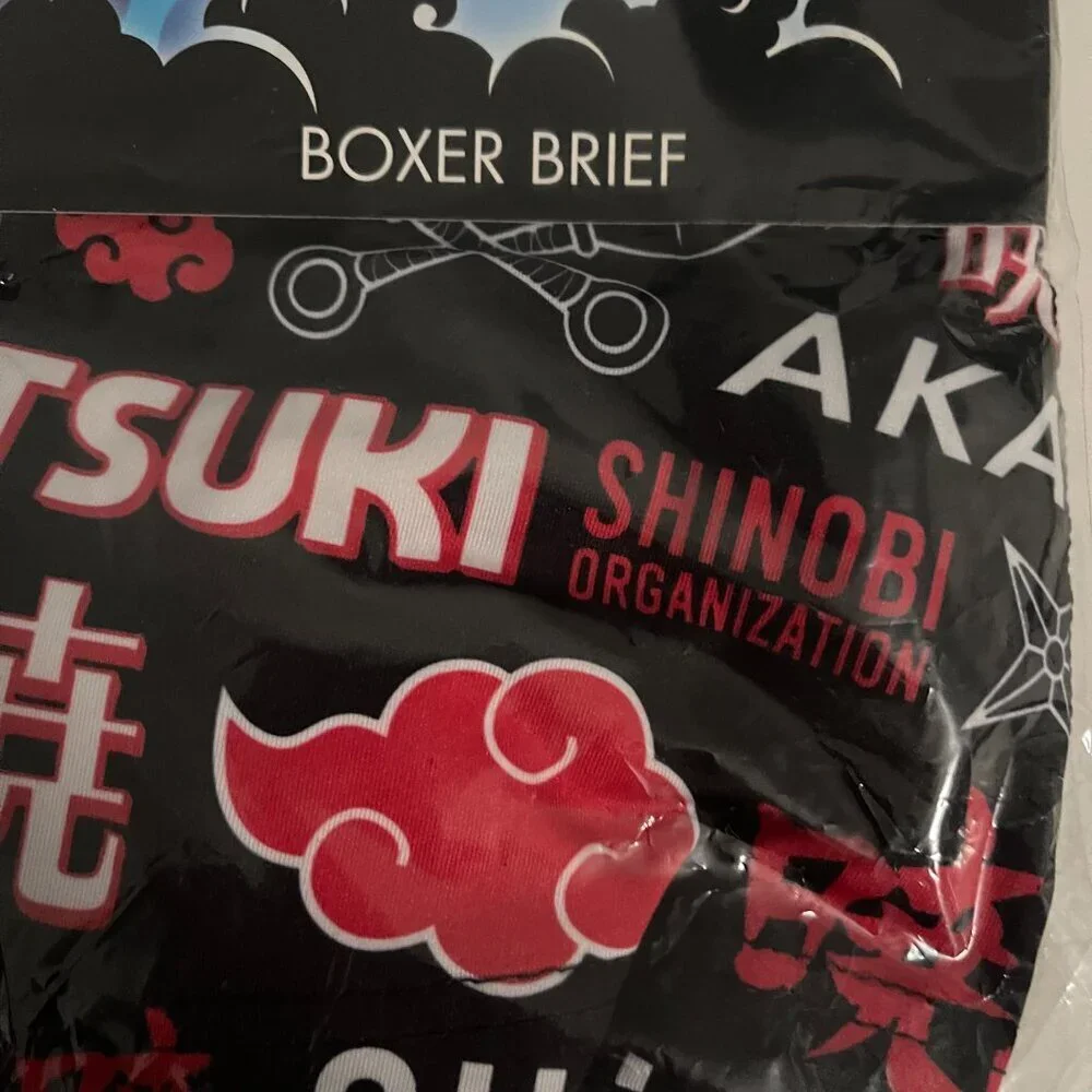 Naruto Shippuden Men’s Boxer Briefs Size Large Two Pair Anime Merch